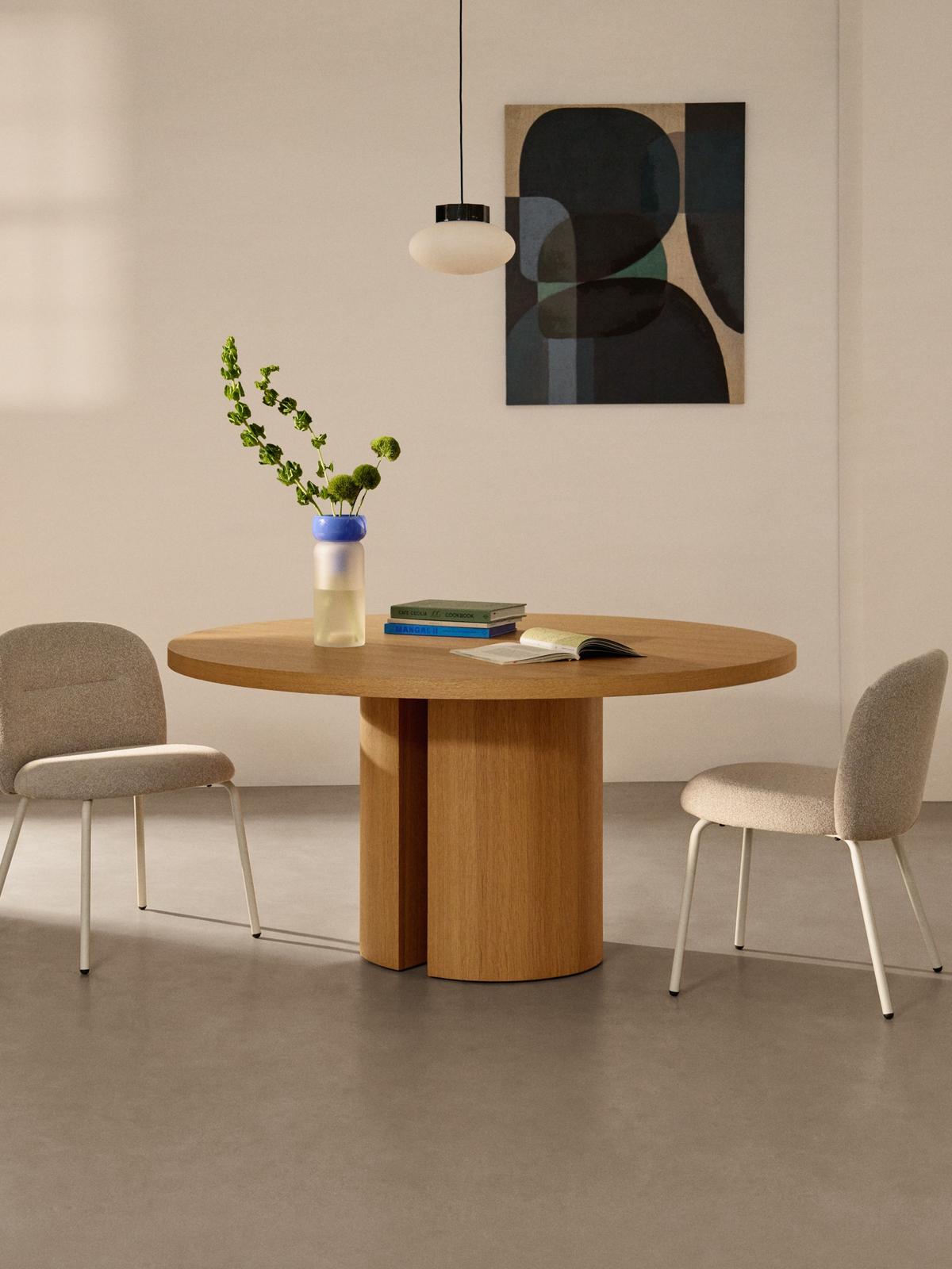 Eettafel Nealy Eikenfineer Ø120 cm