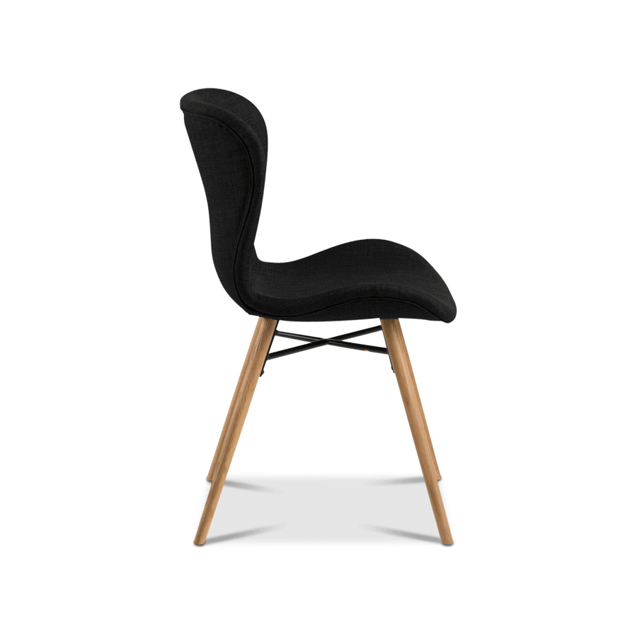 Stoel PLATS Rio fabric anthracite 200 Stoel PLATS Rio fabric anthracite 200