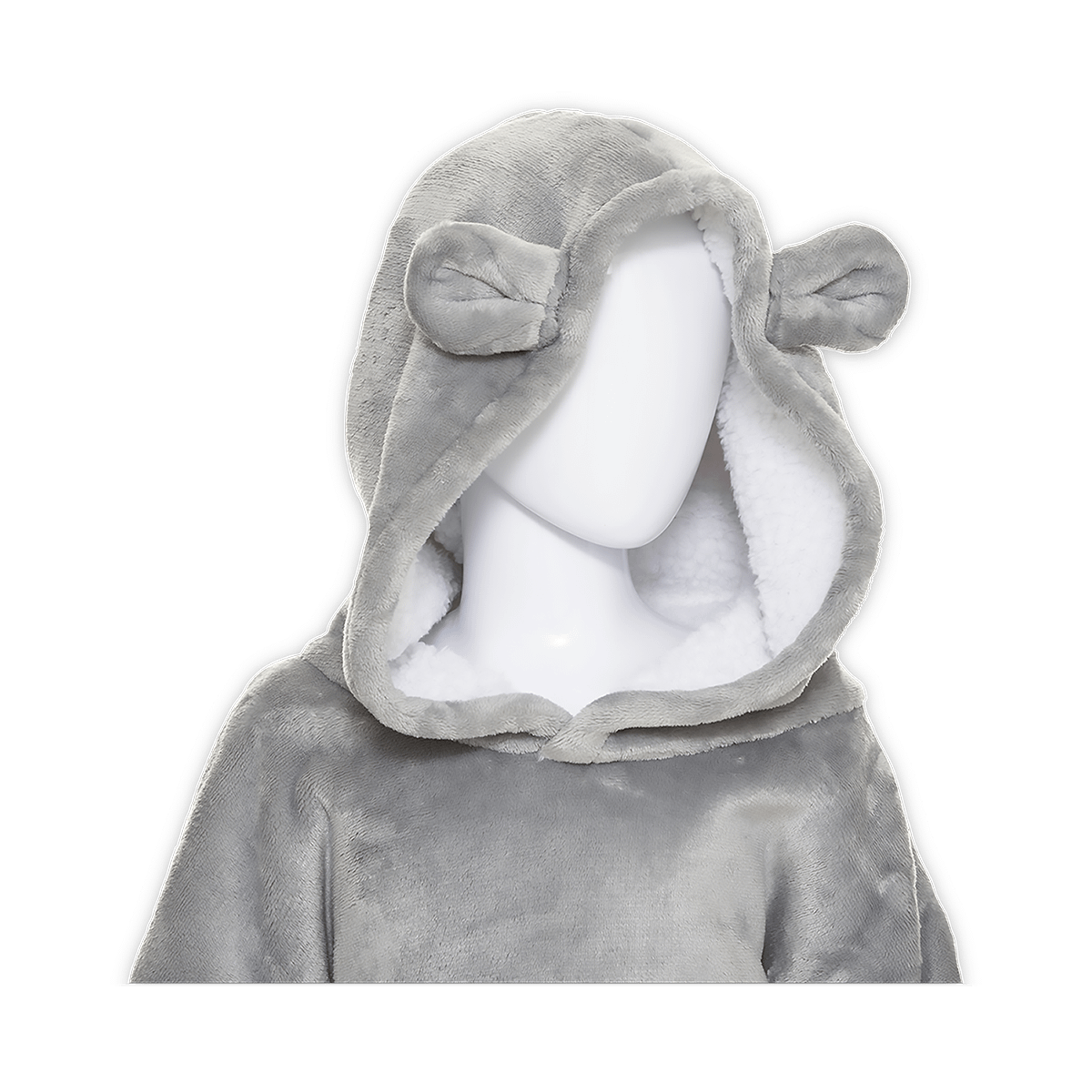 Hoodie BEAR Poly Grijs