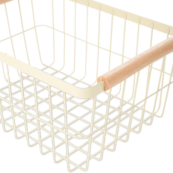 Mand DOROTA Metaal Beige L Mand DOROTA Metaal Beige L