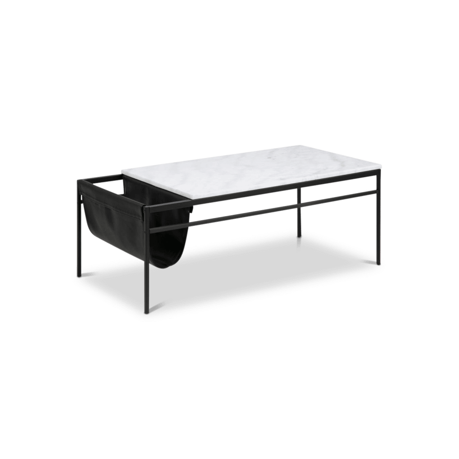 Salontafel FATAR Wit Marmer/Metal Black Salontafel FATAR Wit Marmer/Metal Black