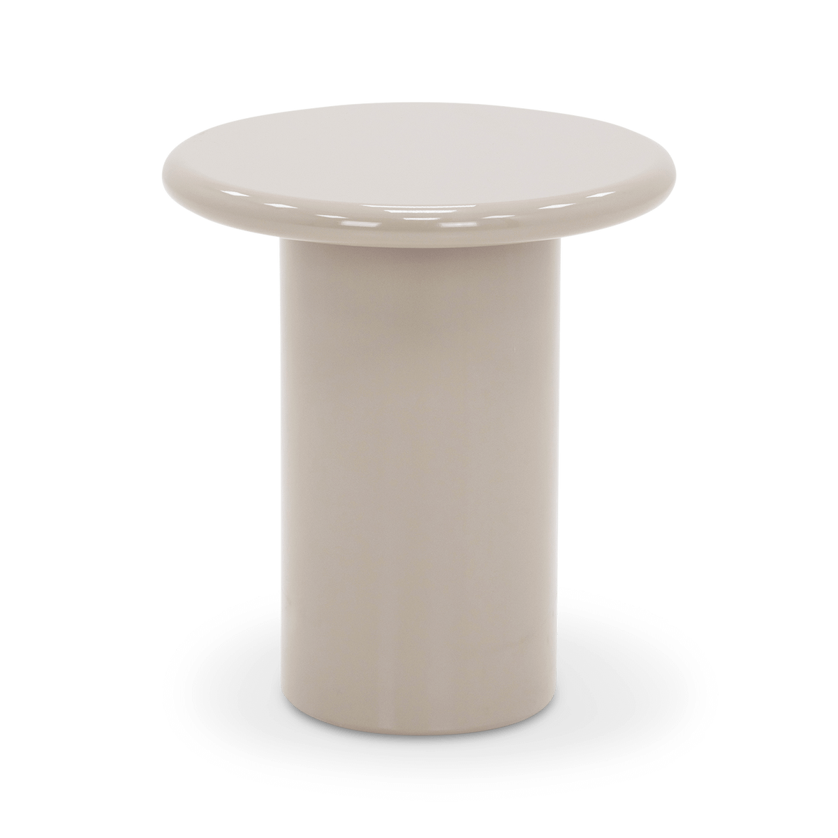 Bijzettafel LUMO Ø45 Hoogglans Sand Dune