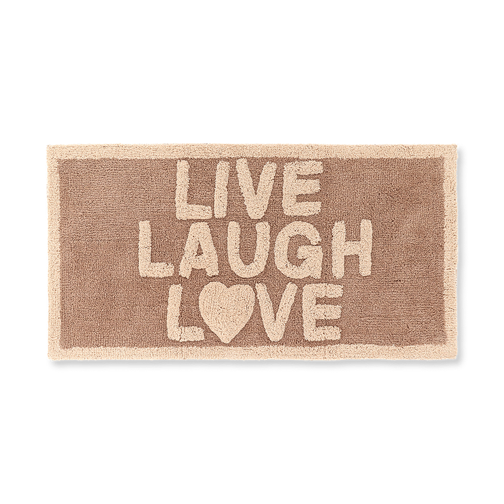 Badmat LIVE LAUGH LOVE Beige/Taupe