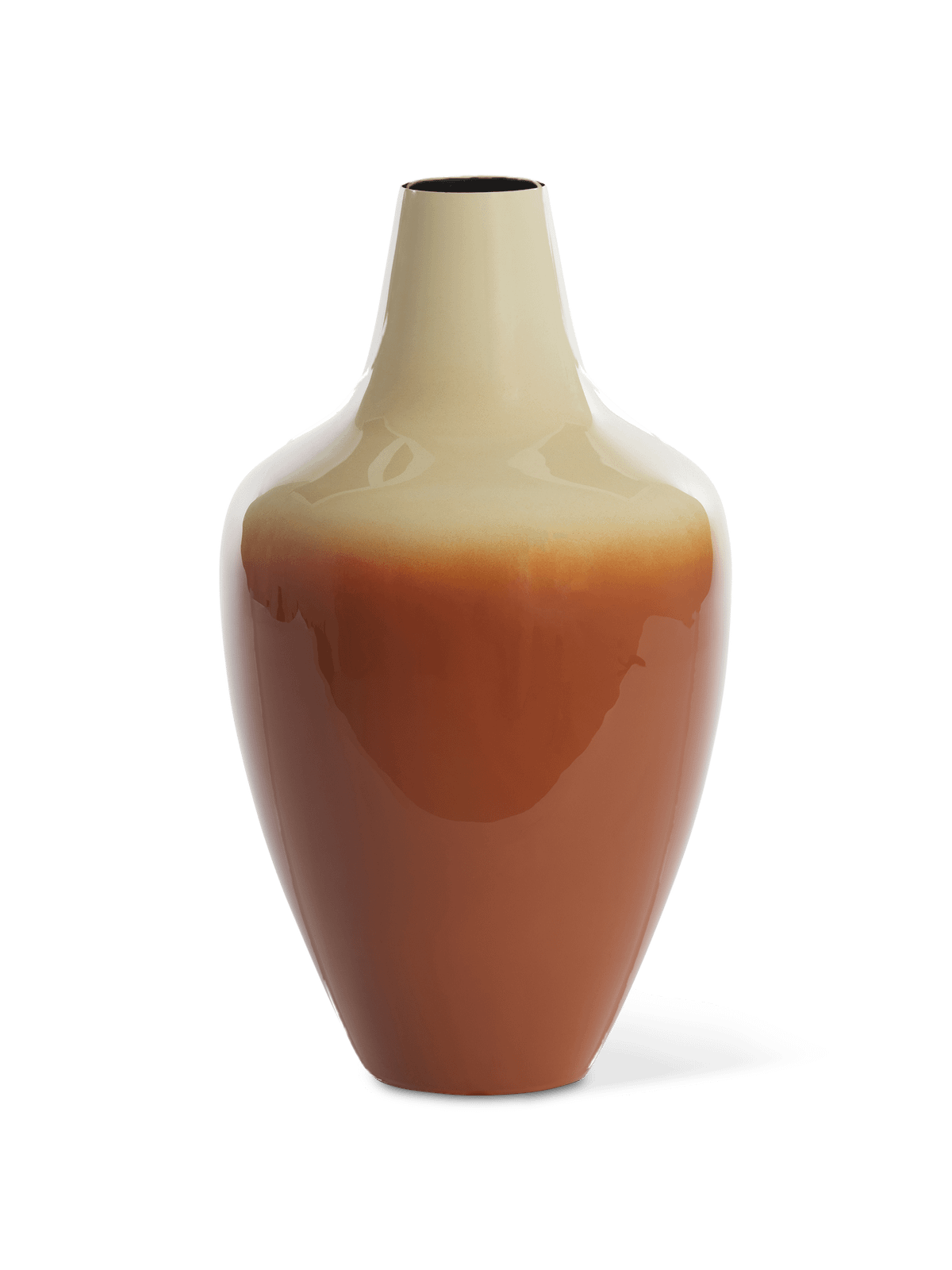Decovaas VELHO XL Met. CrØme/Dk. Oranje