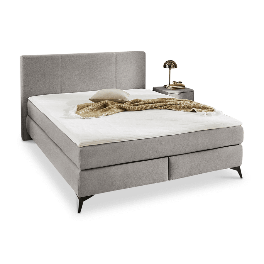 Boxspring FLEVOLAND Stof 336/29 Grijs 160x200 Boxspring FLEVOLAND Stof 336/29 Grijs 160x200