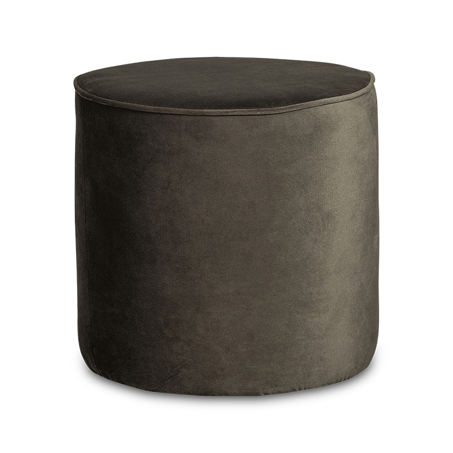 Poef ALMUR Warm Groen Velvet