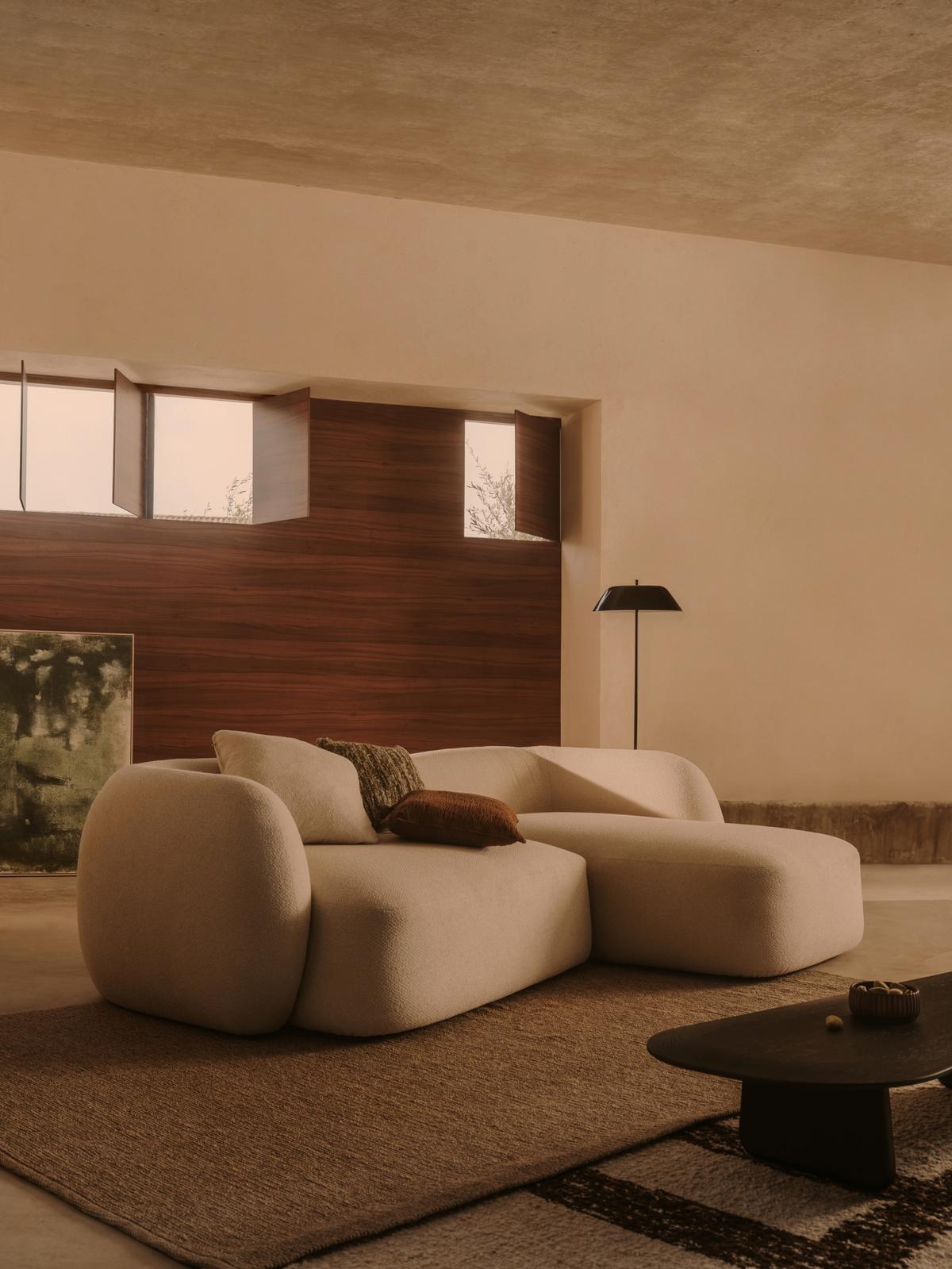 Hoeksalon Martina Longchair rechts Ecru B230