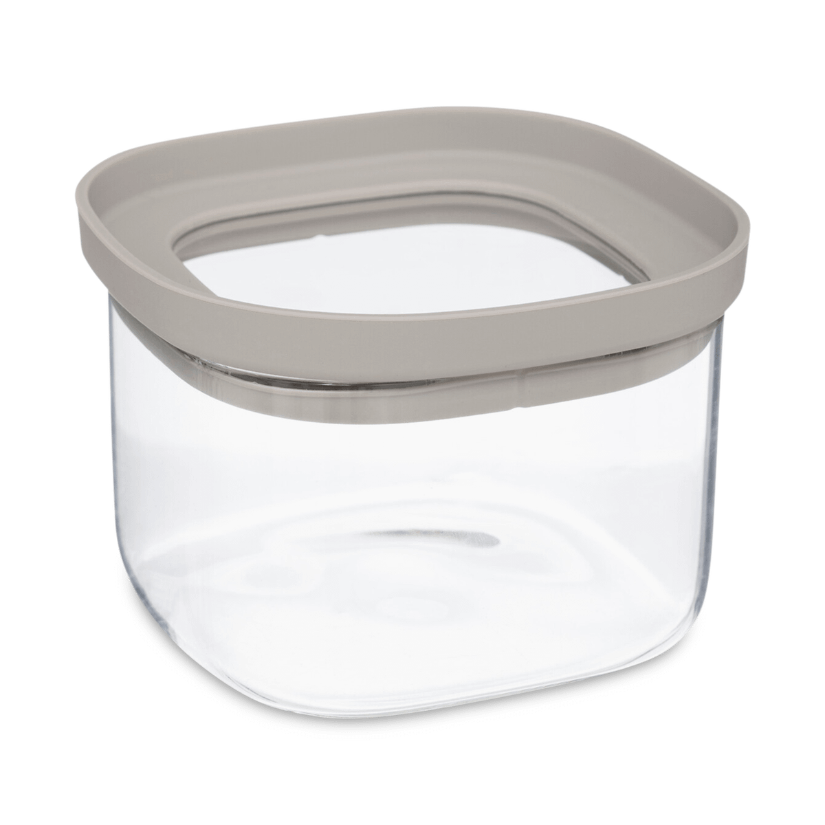 Bewaardoos HERIMIT 0.4L Glas/Sil. Greige