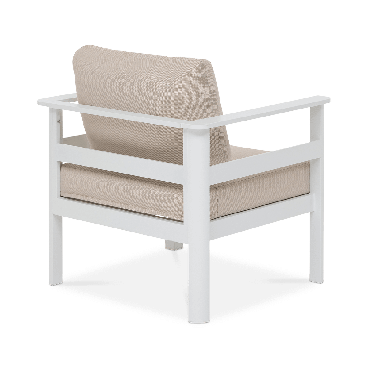 Fauteuil VITERBO Wit/Beige 