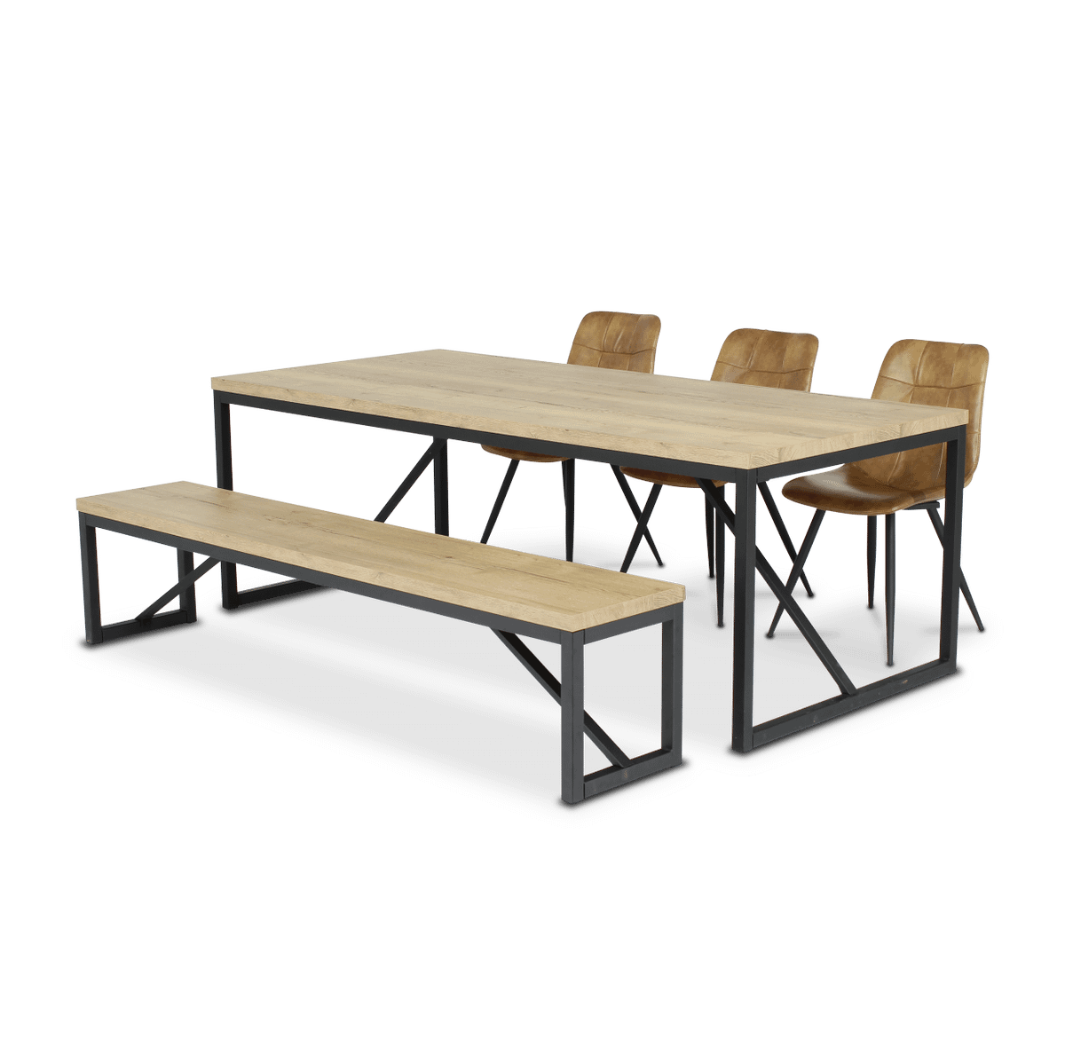 Eettafel ROOPE Natur 160x90 Eettafel SQUARE MAXFURN bv ROOPE-1255