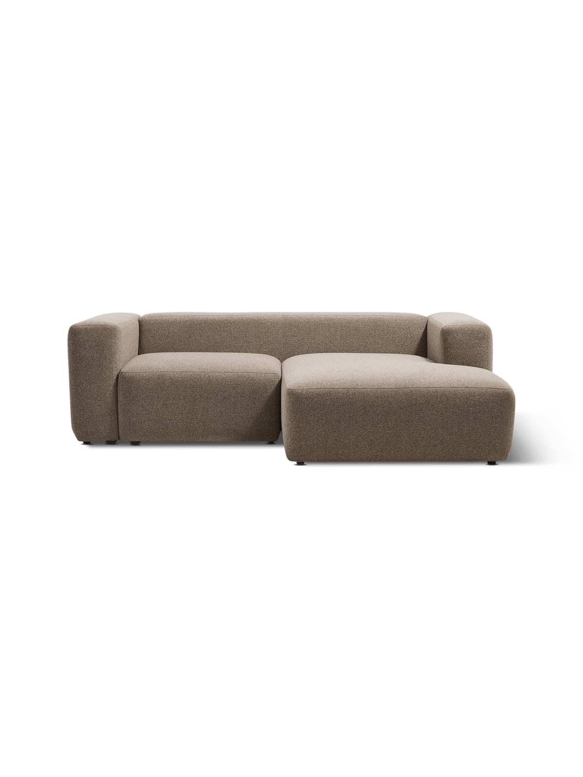 Hoeksalon Blok Longchair Rechts Bruin B240