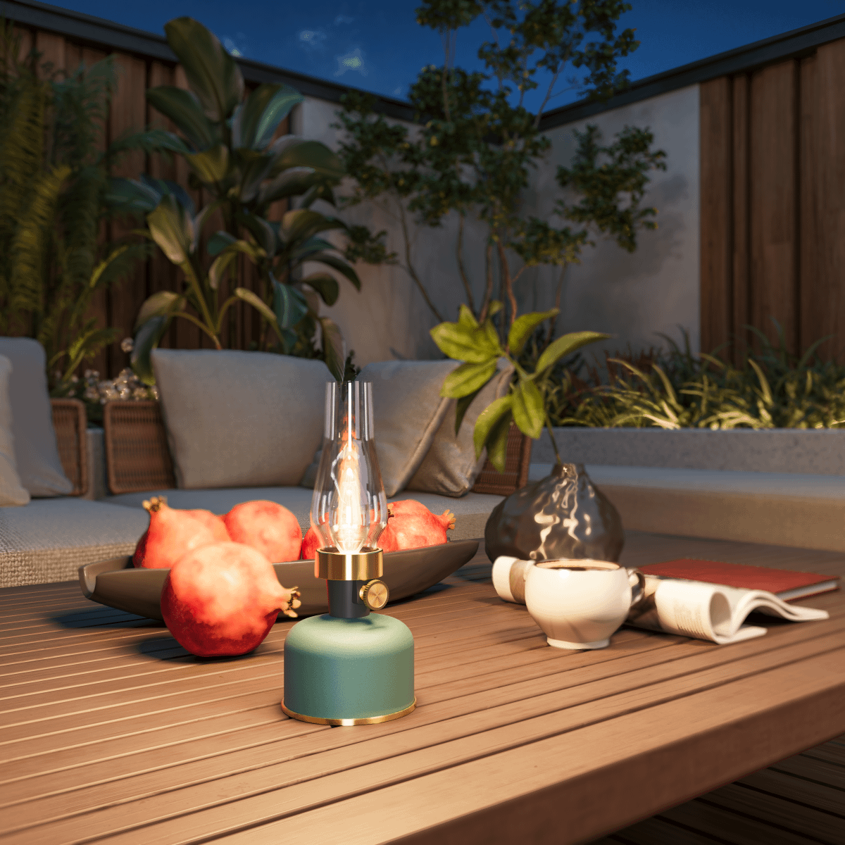 Tafellamp LAVINIO Oplaadbaar Beige