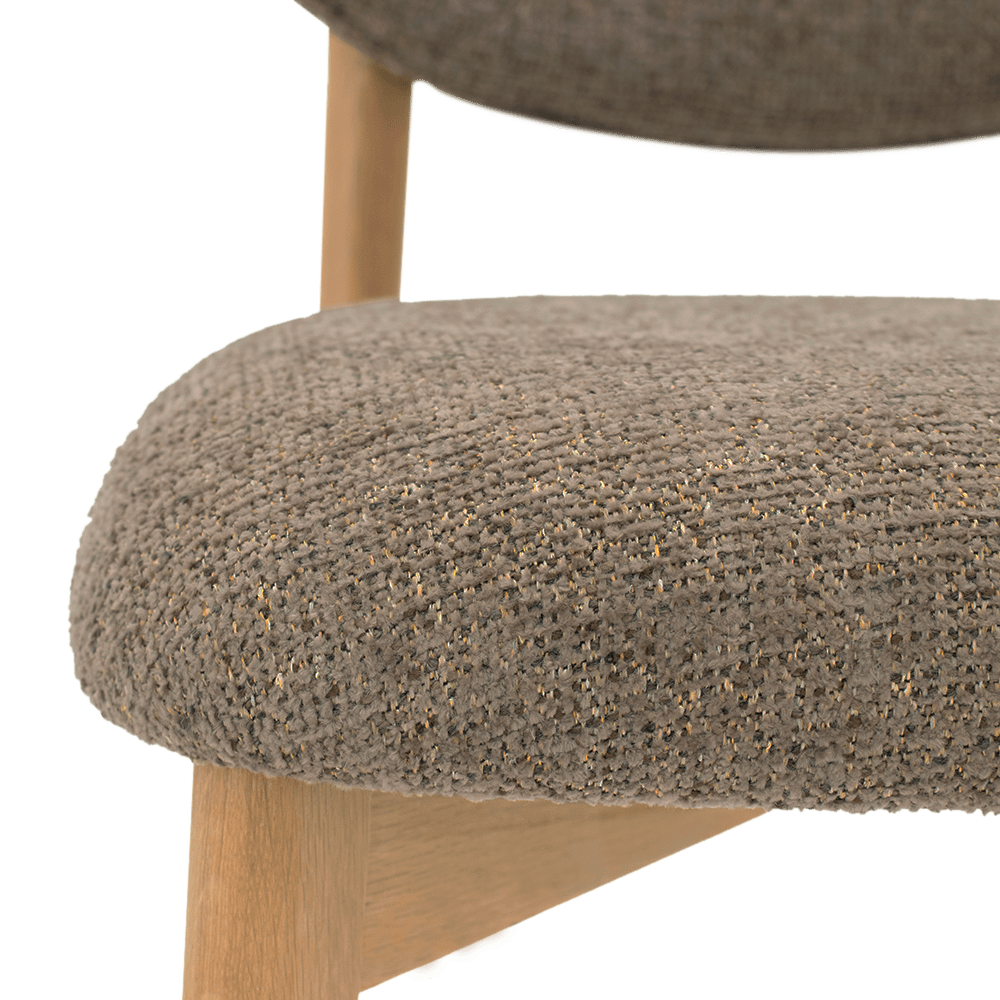 Stoel RUNA Natural Taupe