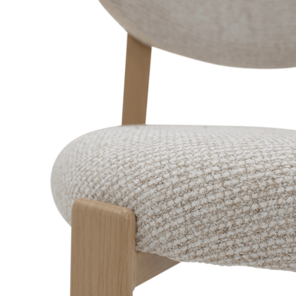 Stoel ARCUS Almond/Natur Foil