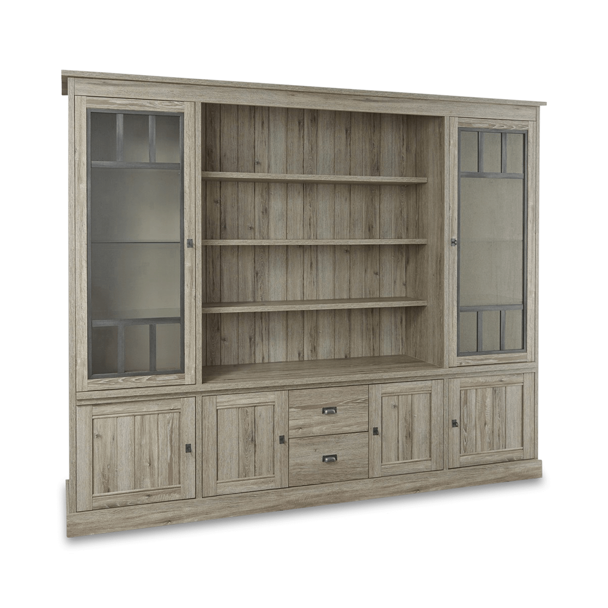 Vitrinekast COTTON Kristal Eik Licht Bruin B259