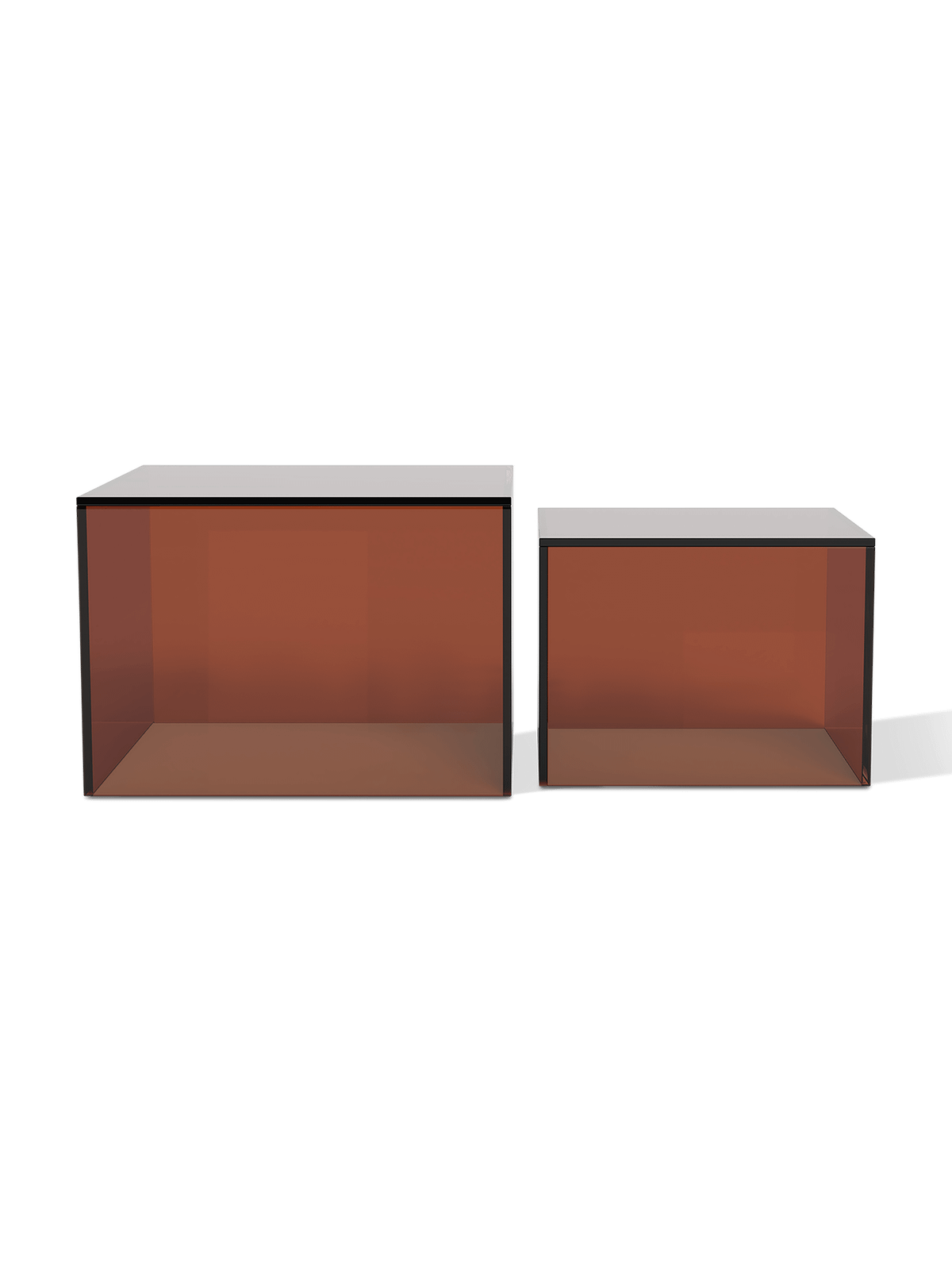 Salontafel bruin glas Liva