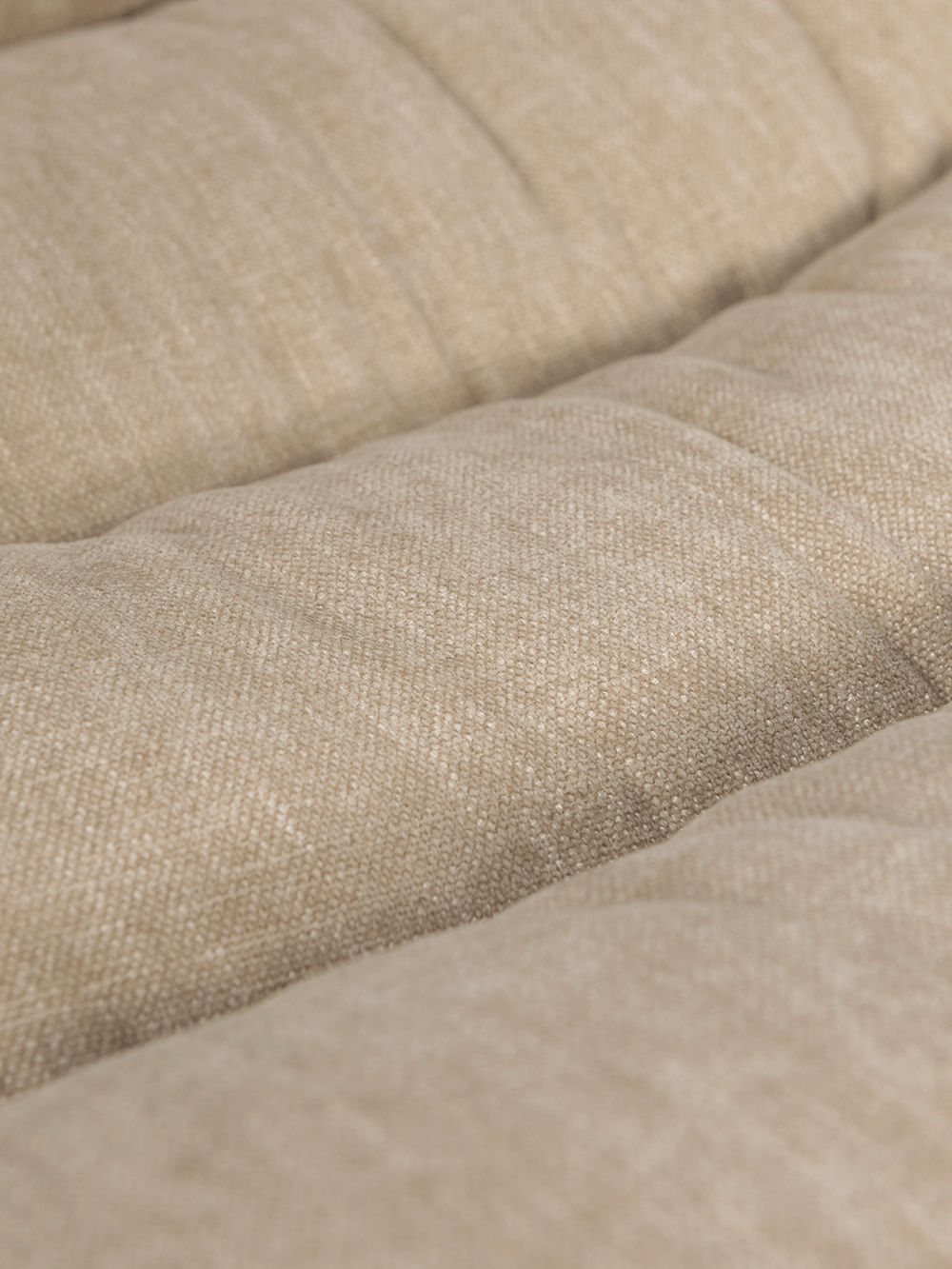 Draaifauteuil met hocker Kube Naturel