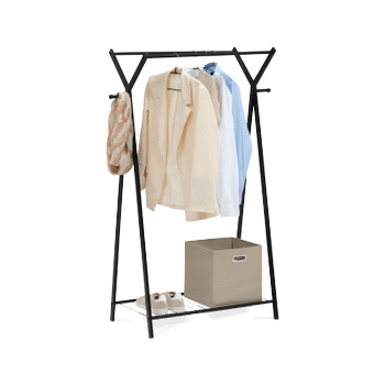 Kledingrek MERTY Met. Zwart Kledingrek MERTY Met. Zwart