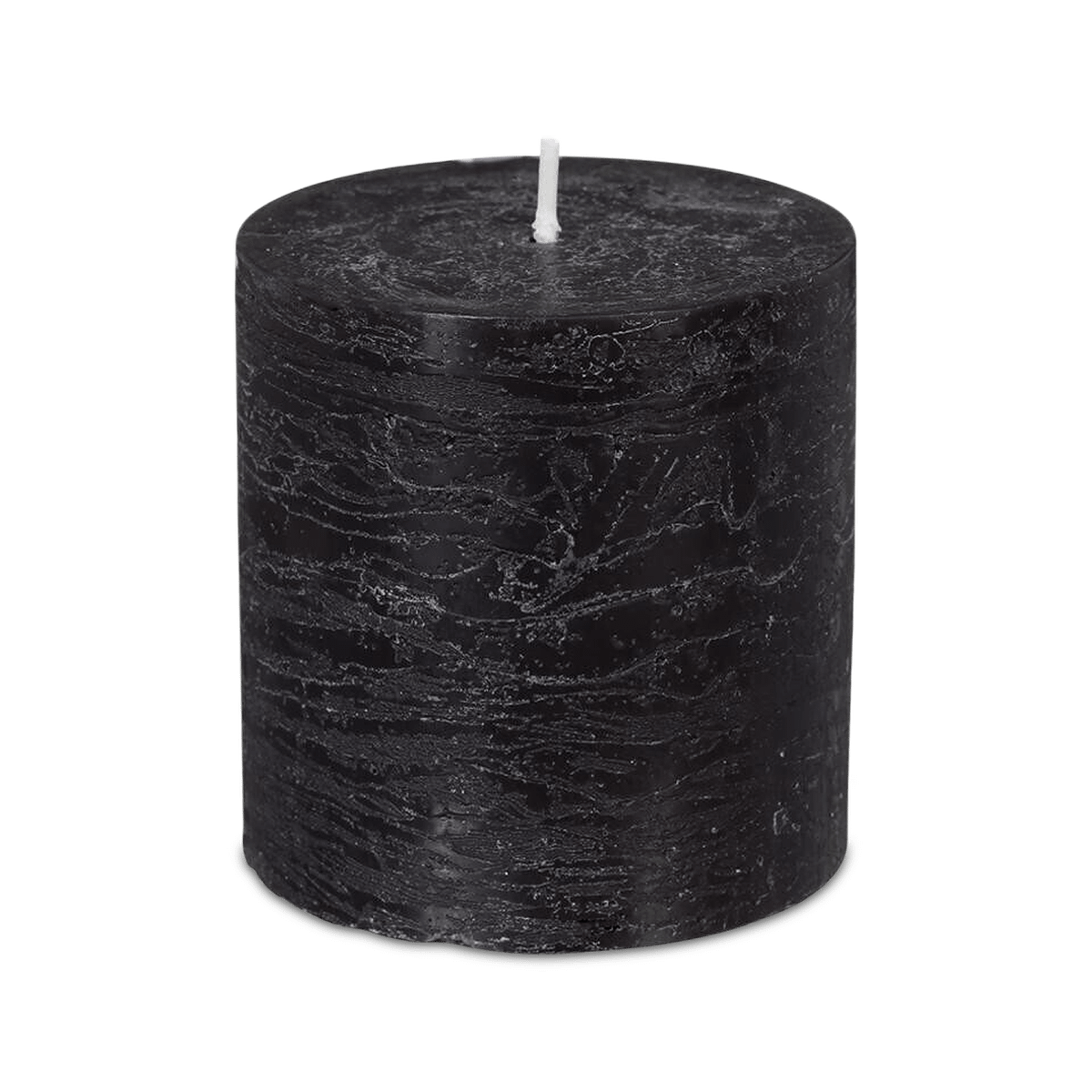 Kaars RUSTIC Cil. 7 Zwart