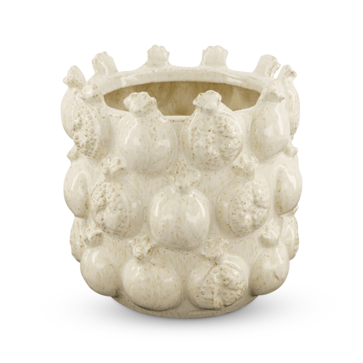 Bloempot POMGRANATE Ker. Wit