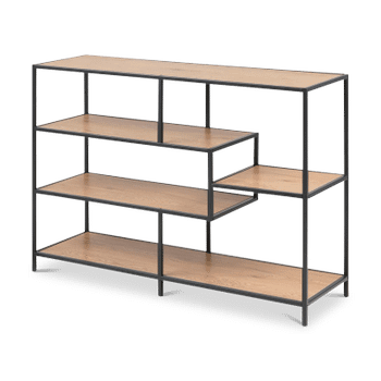 Boekenrek BOKSKAP Wild Oak Assymetrisch B114 Boekenrek BOKSKAP Wild Oak Assymetrisch B114