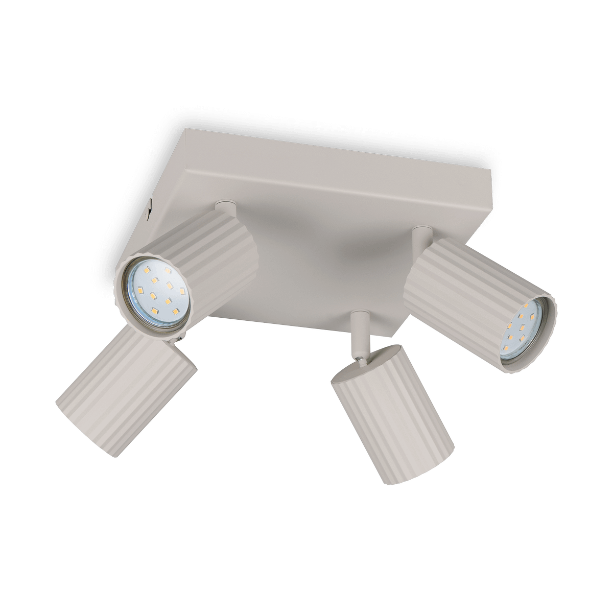 Spot SOKA 4Del. Metaal Warm Grijs