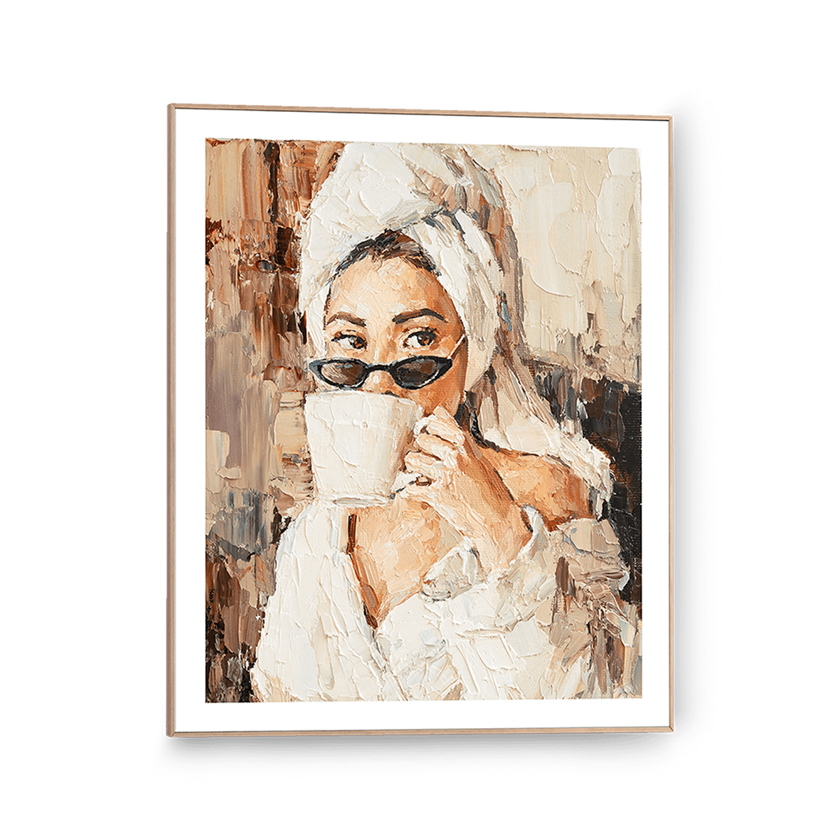 Frame WAKING UP Hout 40x50