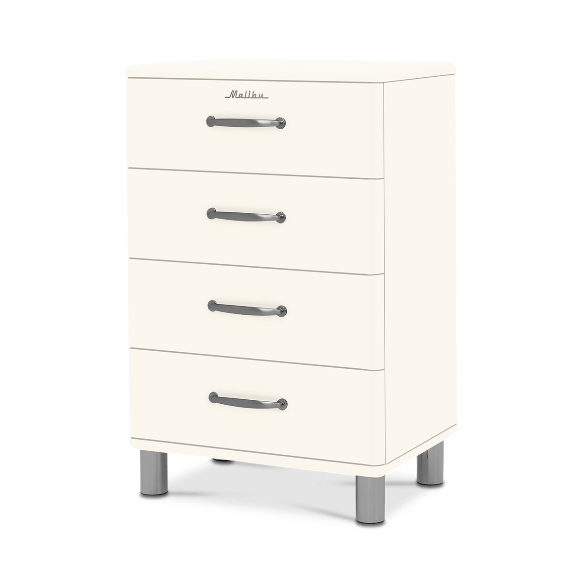 Tenzo Ladekast 4 Lades MALIBU White B61