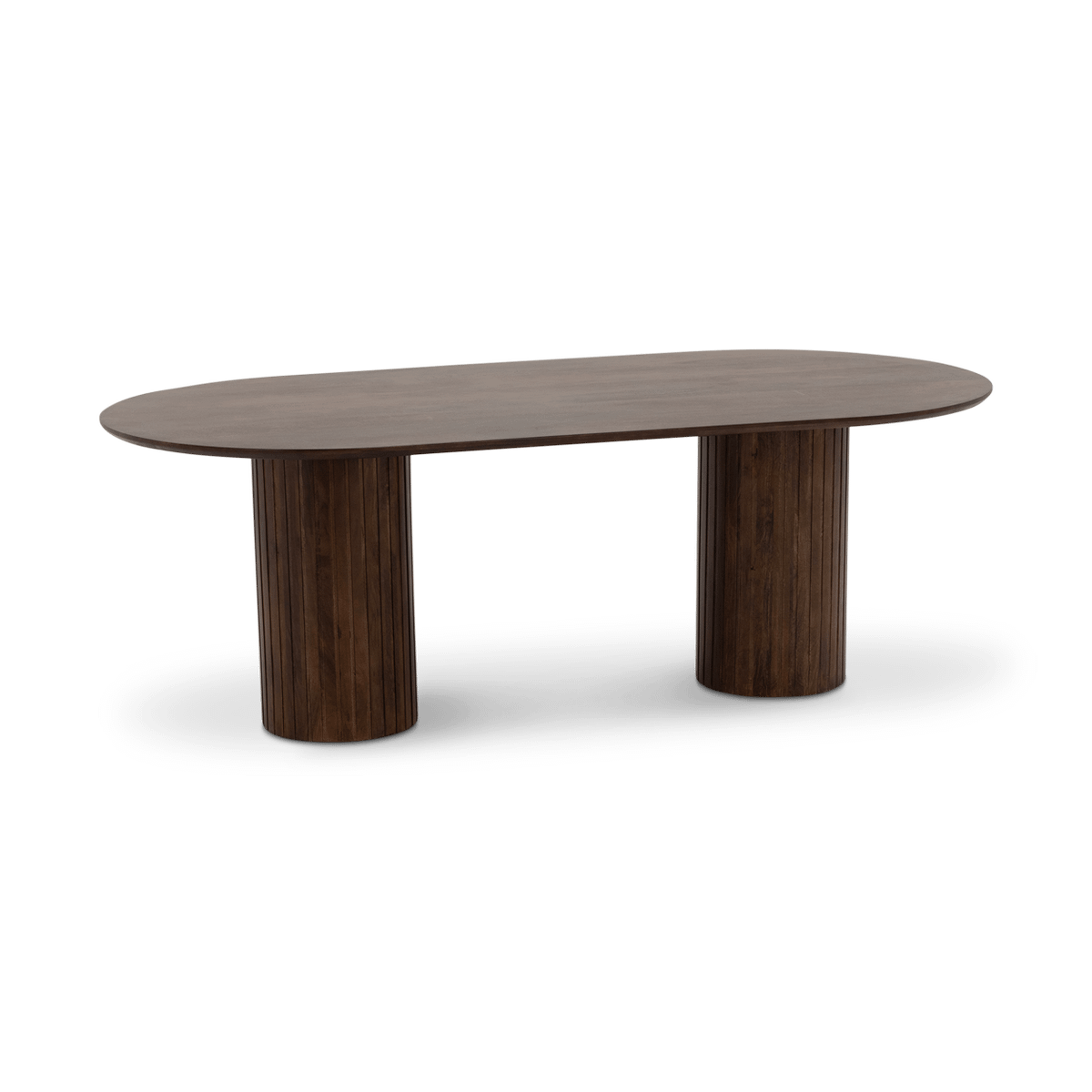 Eettafel BINDU Ovaal 220x110 Mango Donkerbruin