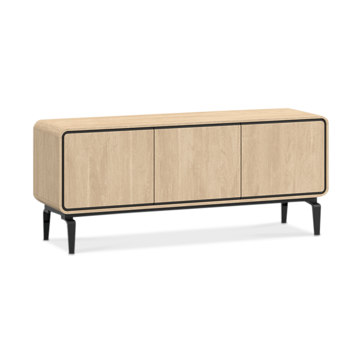 Tv-Meubel NESTOR Eik/Zwart B163