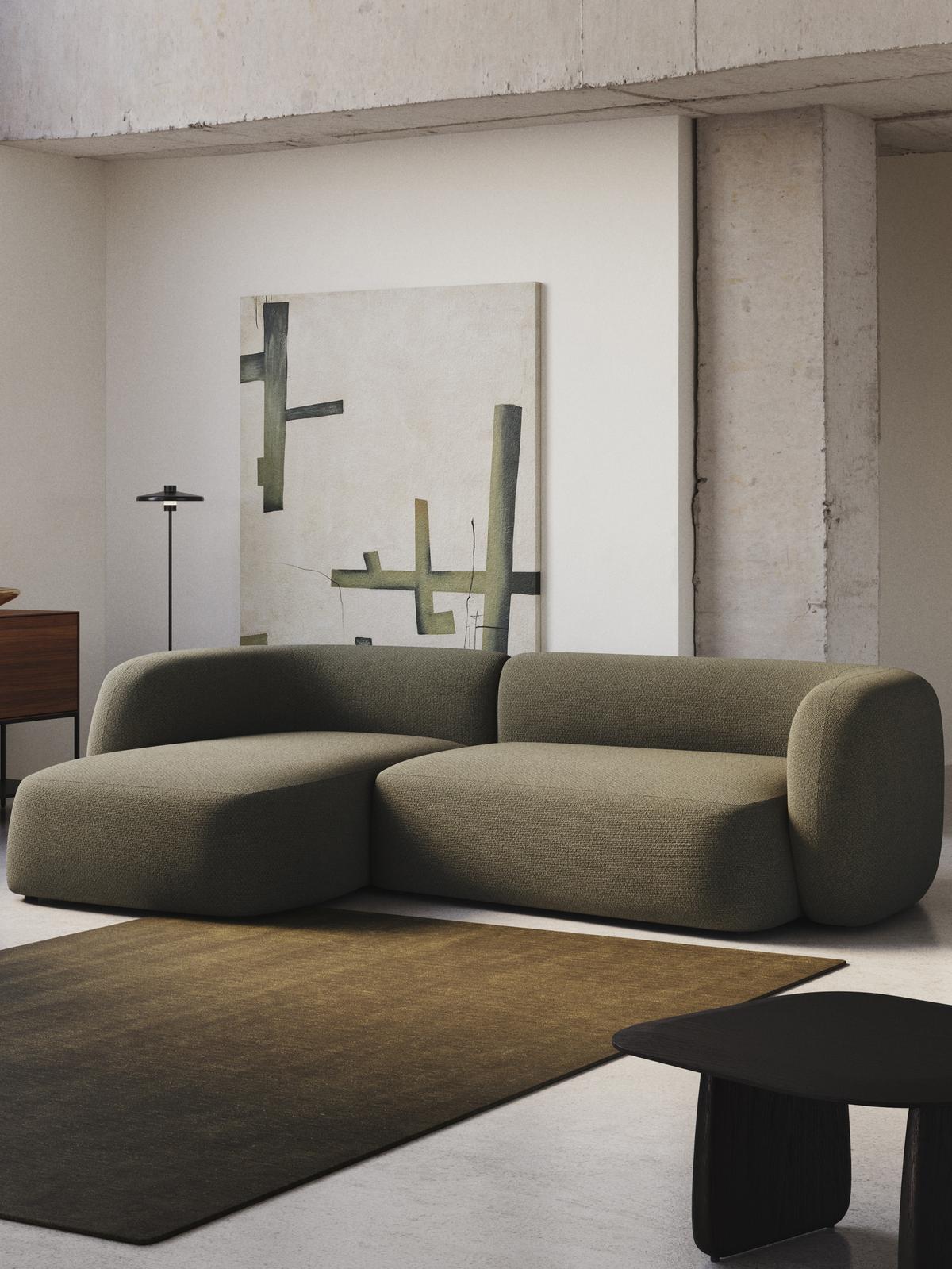 Hoeksalon Martina Longchair Links Groen B287