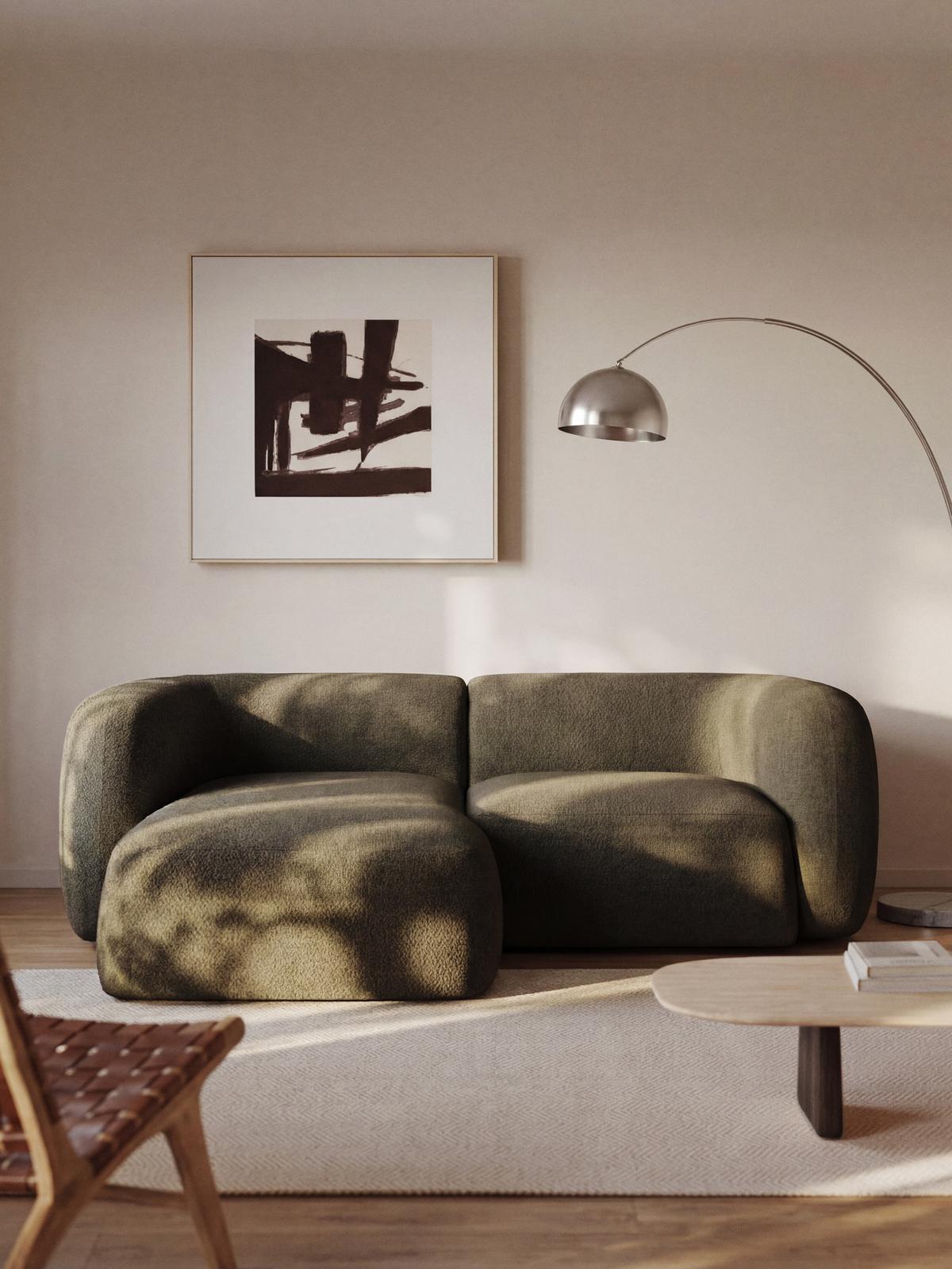 Hoeksalon Martina Longchair Links Groen B230