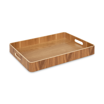 Dienblad STRAPHI Rechthoek Hout Naturel Dienblad STRAPHI Rechthoek Hout Naturel