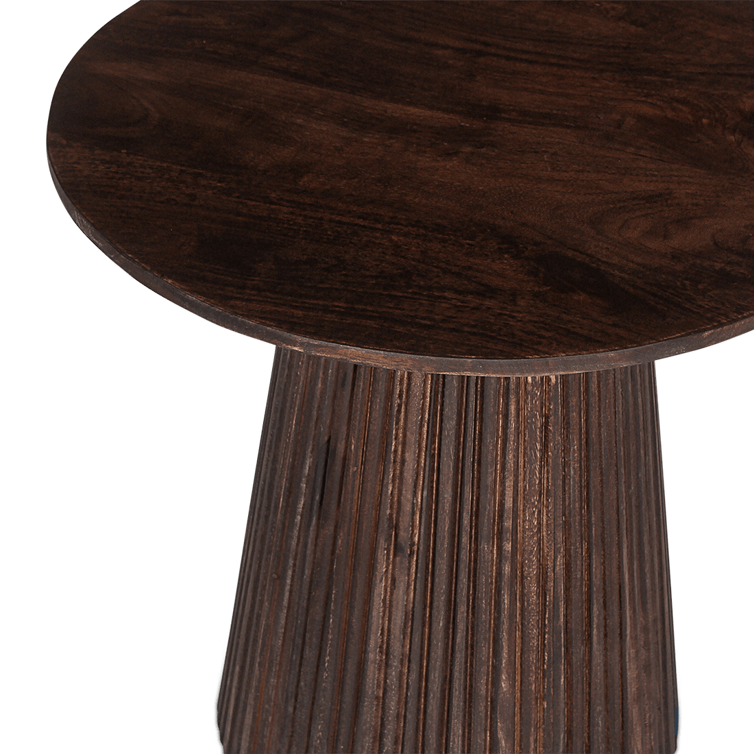 Bijzettafel DOMINGO Mango Donkerbruin Ø50  Bijzettafel DOMINGO Mango Donkerbruin Ø50