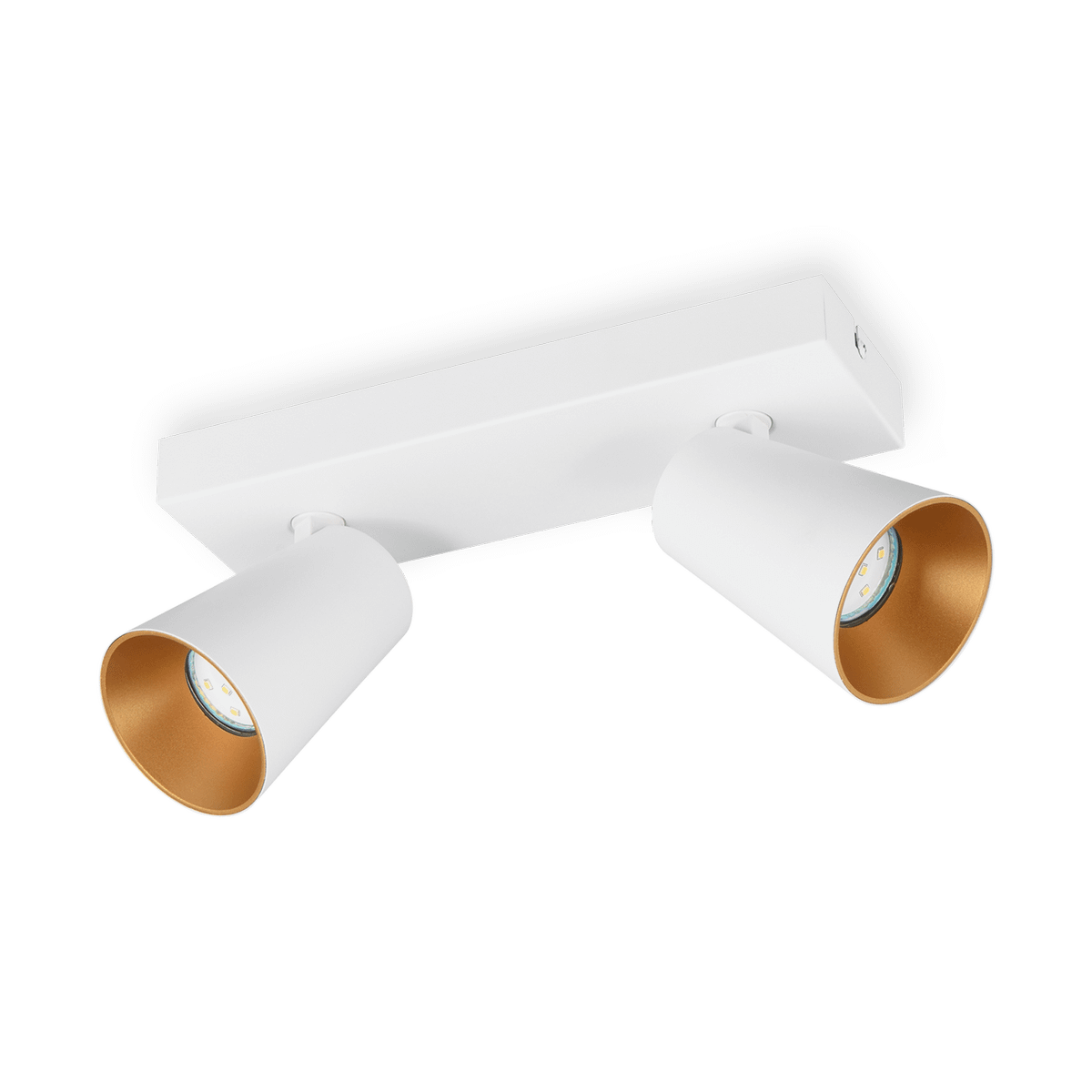 Spot SHARP 2Del. Met. Wit/Goud