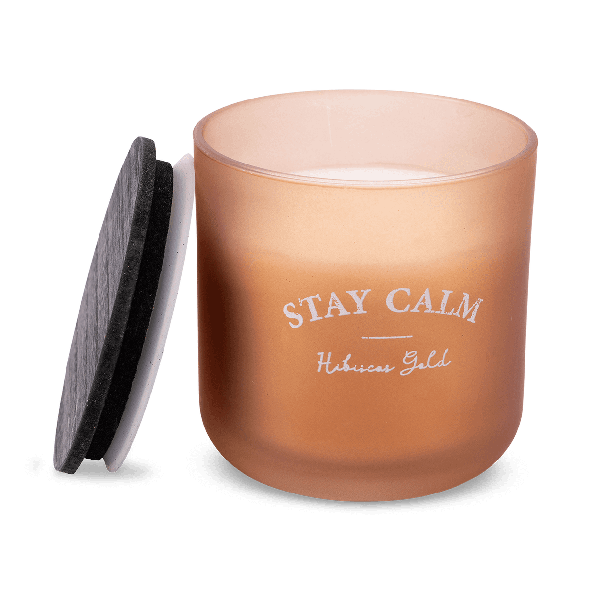 Geurkaars STAY CALM Hibicus Gold Oranje