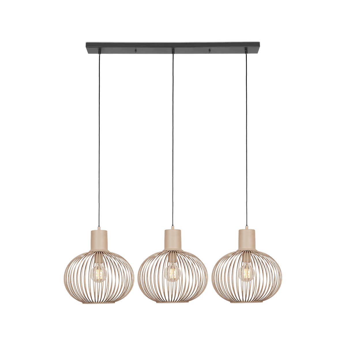 Hanglamp GILA 3Del. Met. Zand