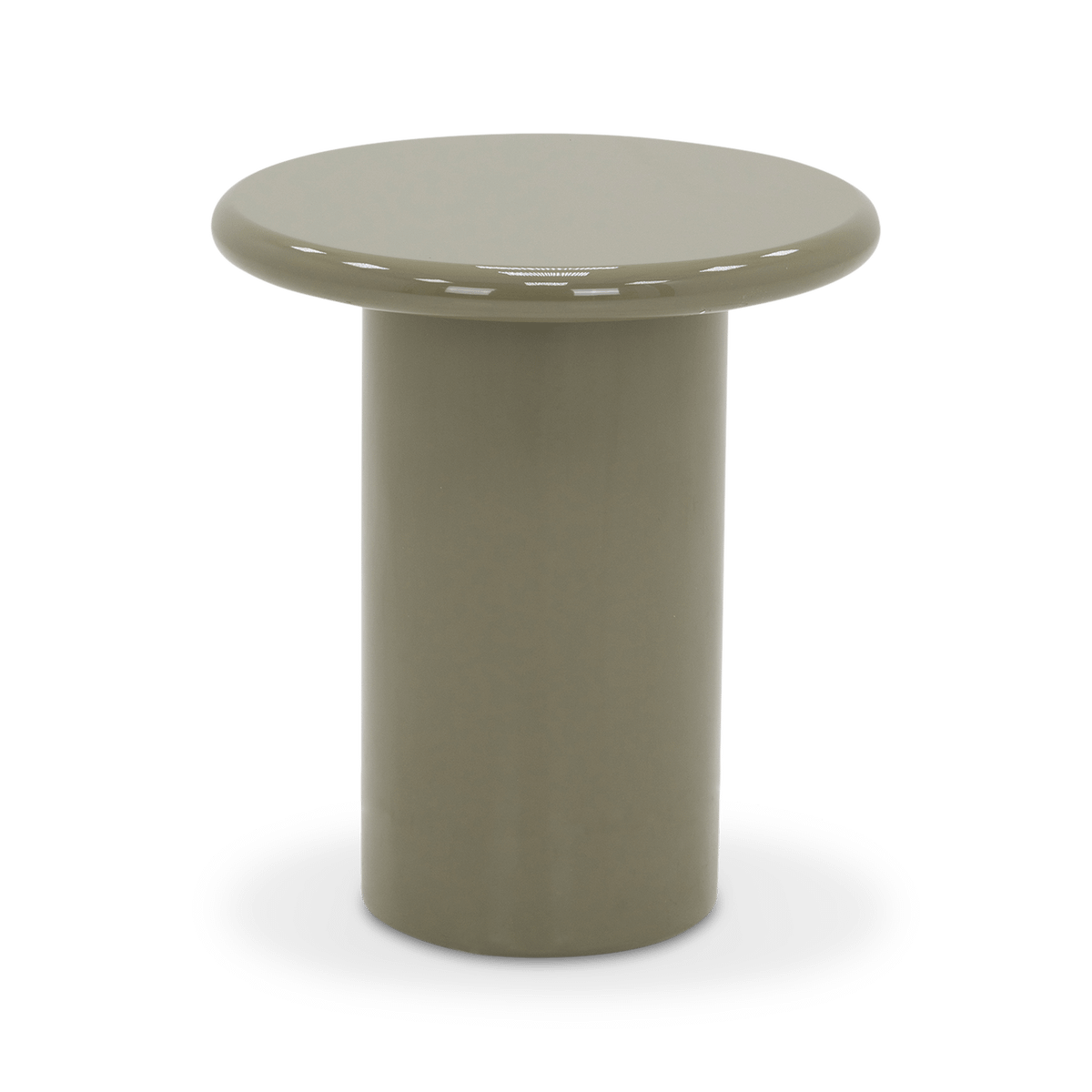 Bijzettafel LUMO Ø45 Hoogglans Urban Sage