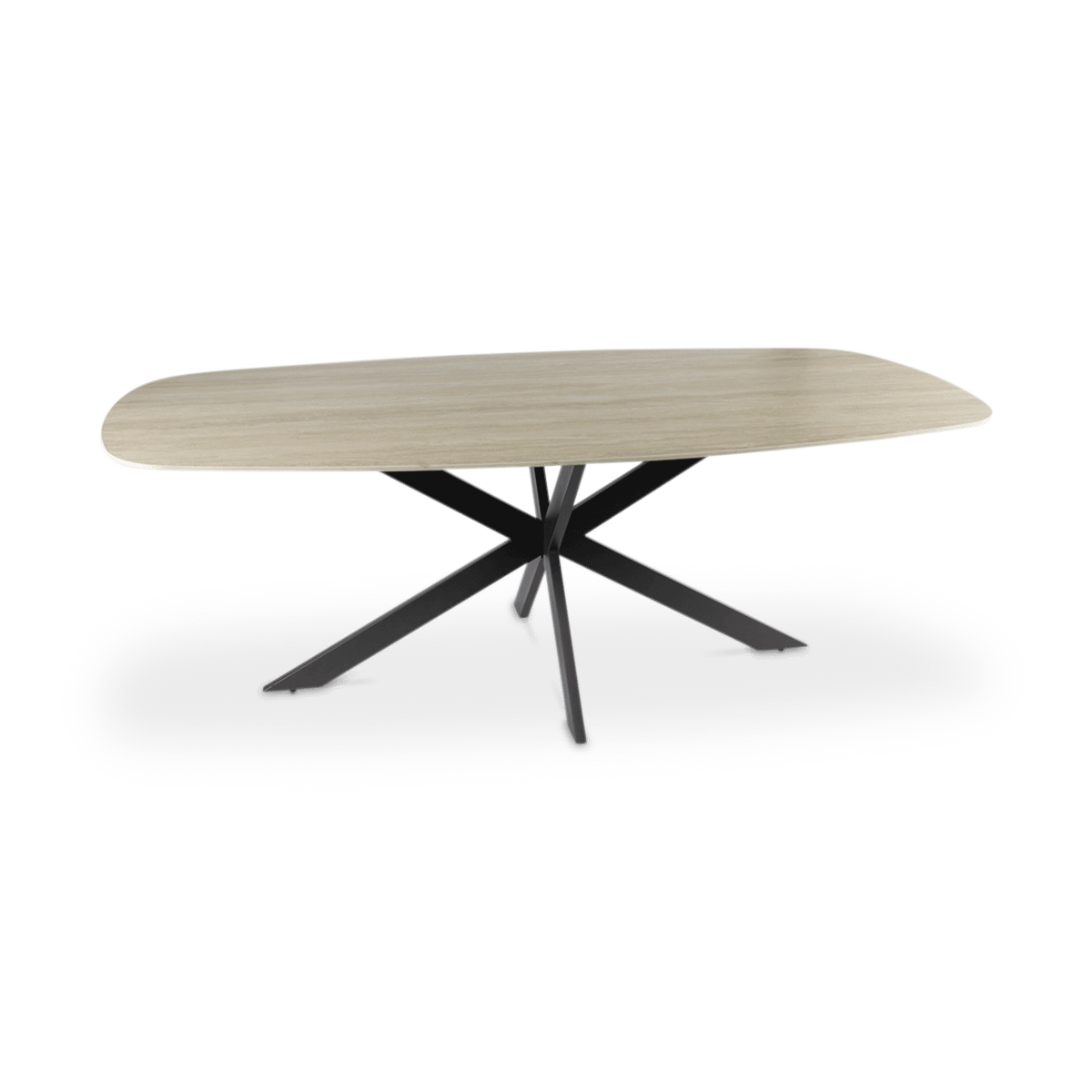 Eettafel SANCHO Keramiek Travertin 215x105