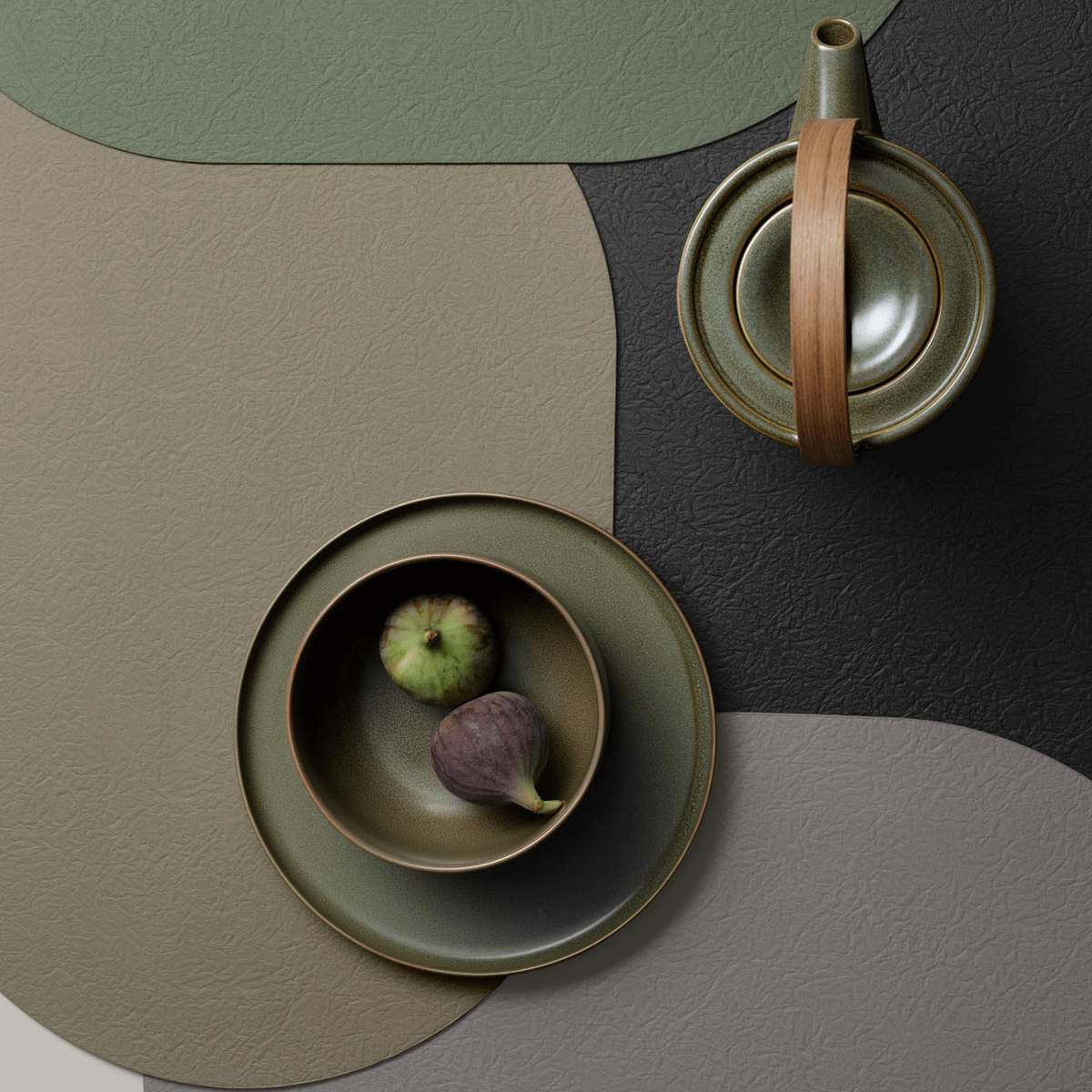 Placemat RELLEVO Ovaal Onyx