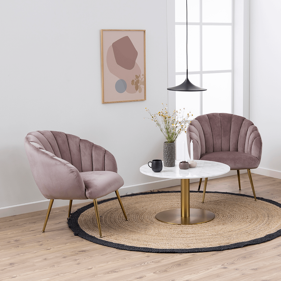 Bijzetzetel SALIM Dusty Rose Bijzetzetel SALIM Dusty Rose