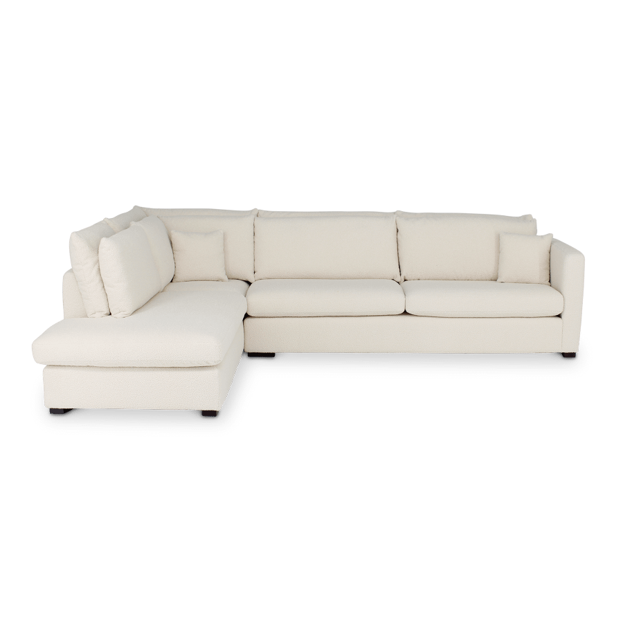 Hoeksalon DONATELLA Longchair Links Oreo Beige Hoeksalon DONATELLA Longchair Links Oreo Beige