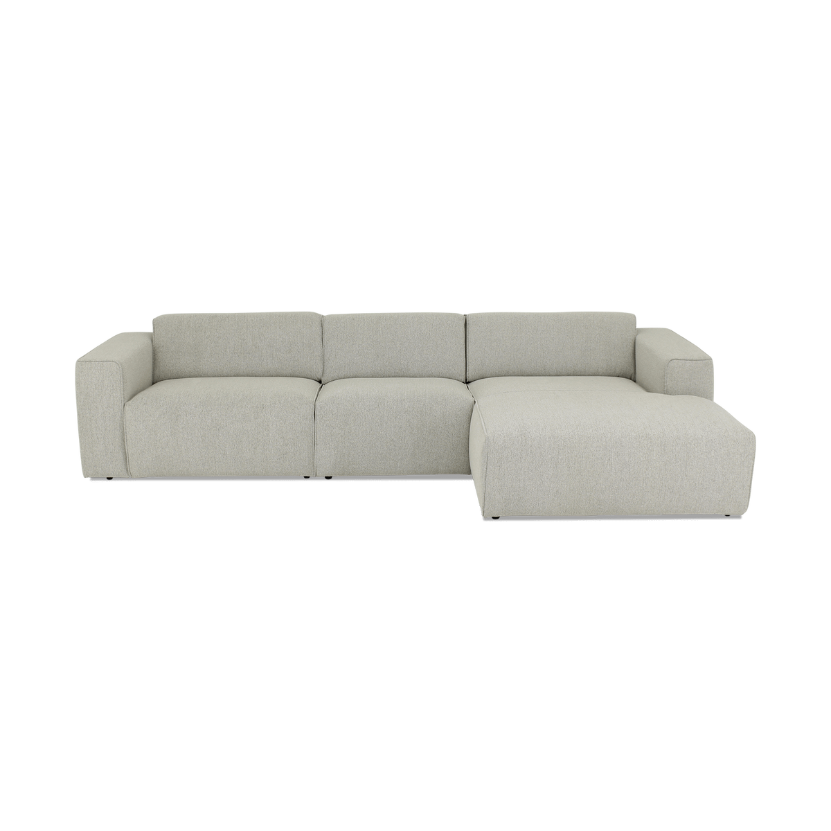 Hoeksalon SMILE Naturel B312-L161 Longchair Rechts