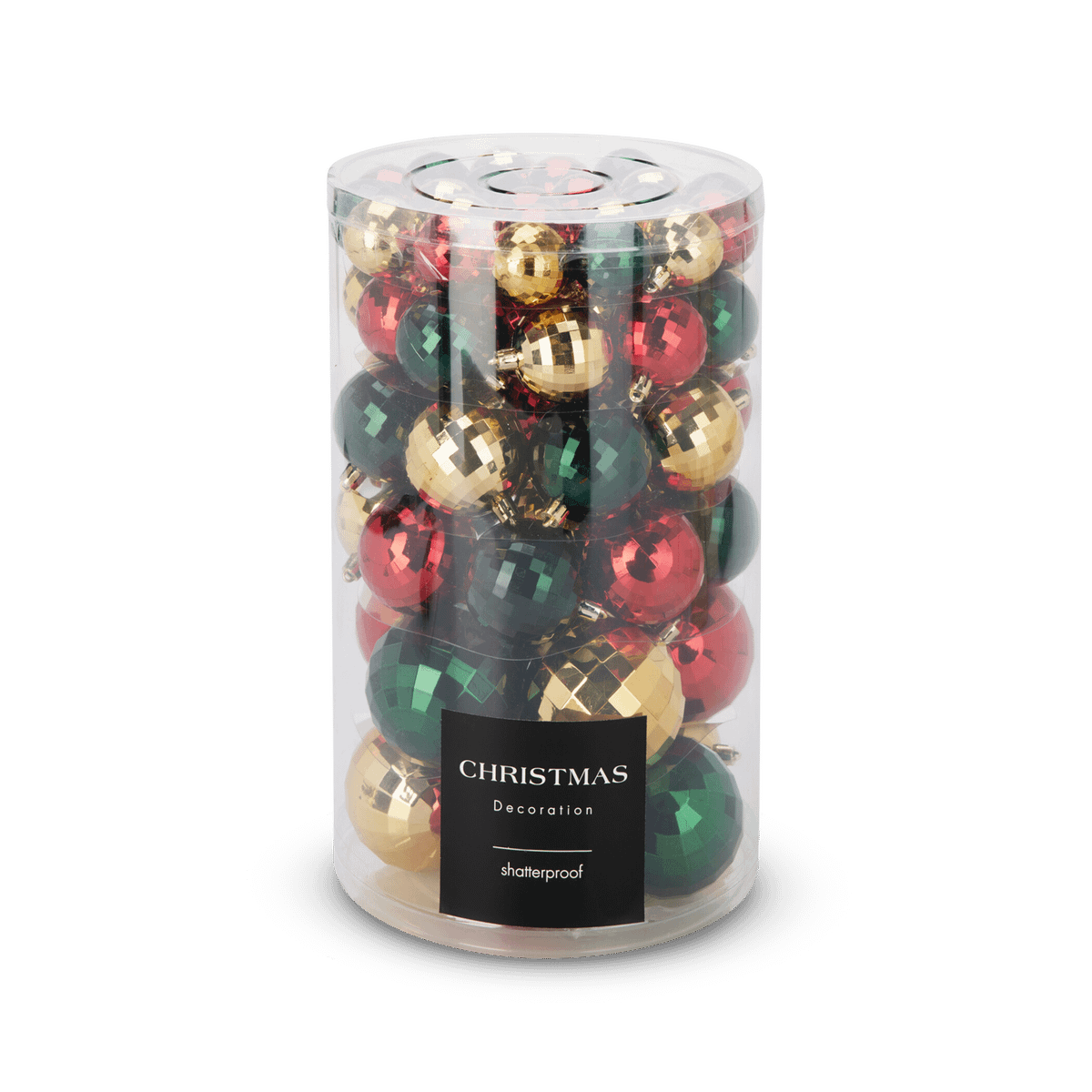 Kerstballen ANDRIS Groen/Rood/Goud 64st.