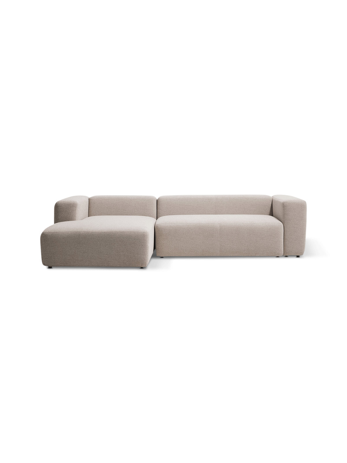 Hoeksalon Blok Longchair Links Beige B300
