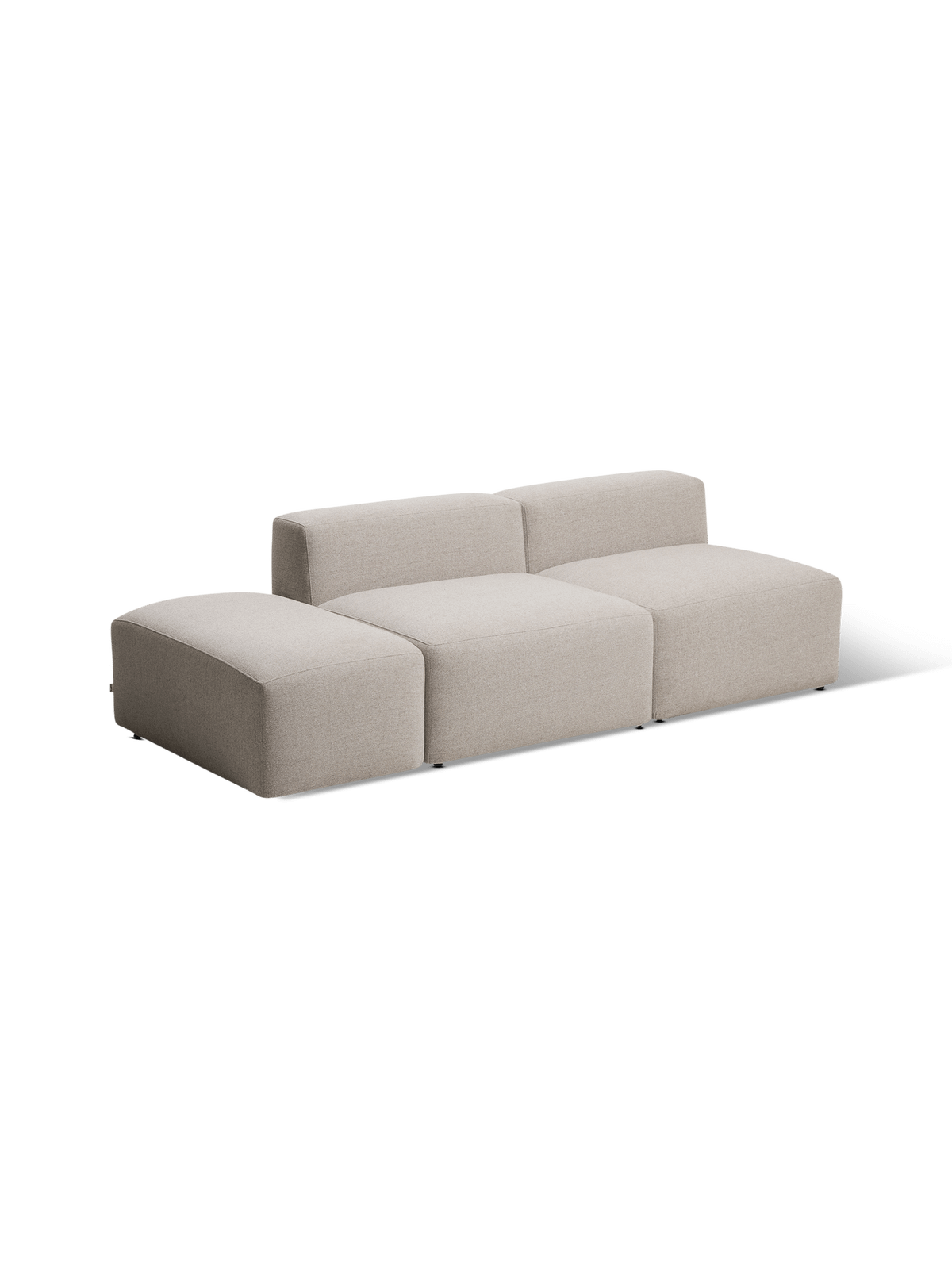 3-zit zonder arm Blok Beige Chenille B240