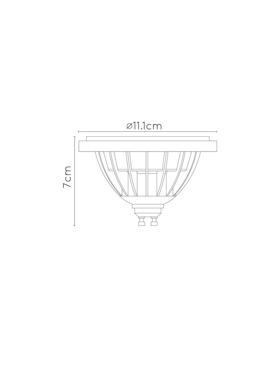 LED-lamp BULB Zwart