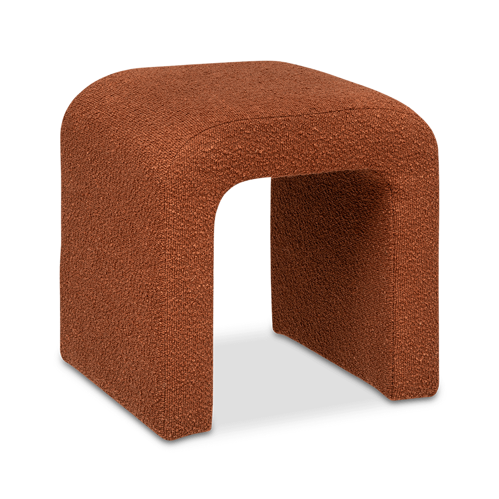 Pouf SEVGIR U-vorm Bouclé Terracotta