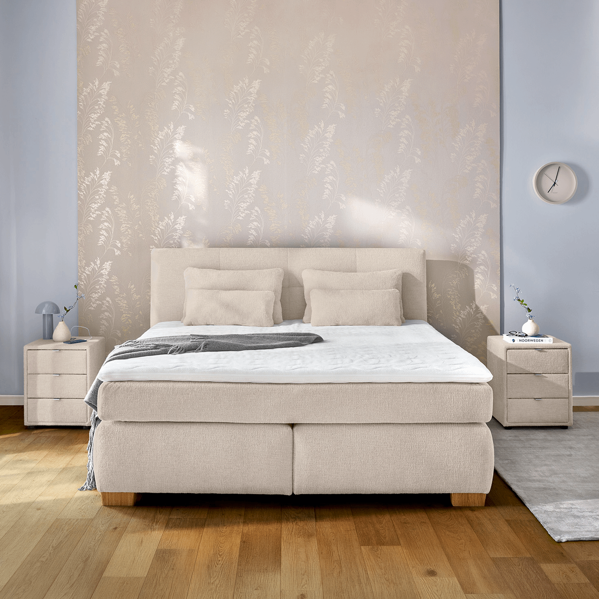 Boxspring ZAANDAM 160x200 Beige