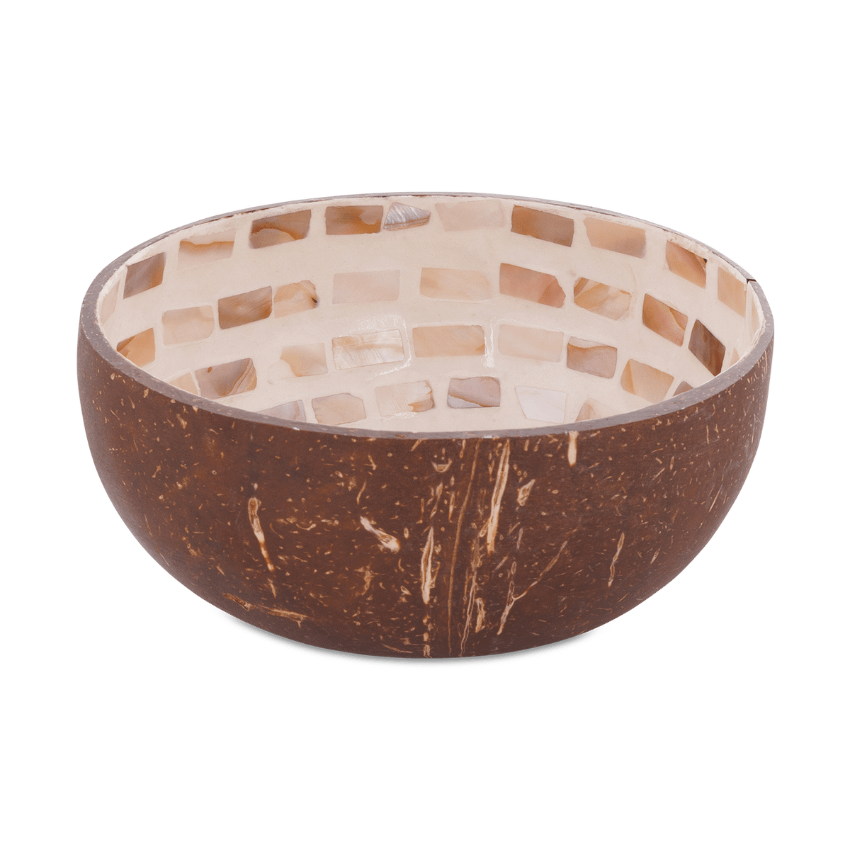 Cocosbowl NOYA Brown Mosaic Circle